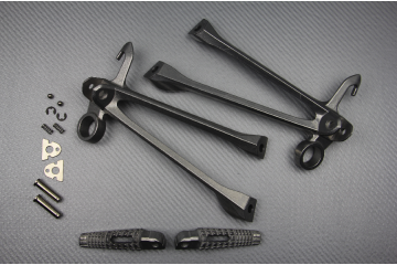 FUẞRASTENANLAGE HINTEN SUZUKI GSXR 1000 07 / 15 DOPPELAUSPUFF