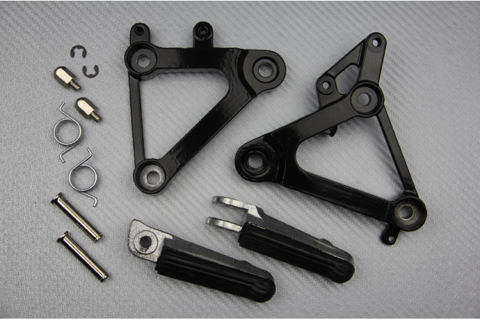 Pareja de estriberas reposapiés delanteras Honda CBR 400 88 / 89