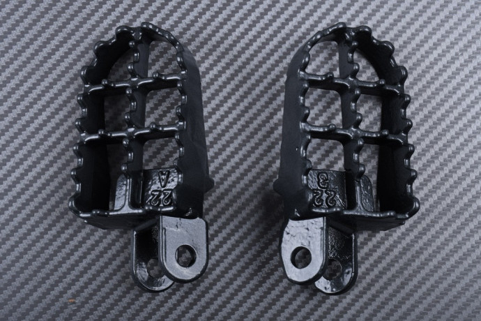Pair of dirtbike footrests KAWASAKI KLX 250 / 300 / 650 1993 - 2007