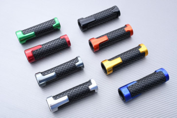 Paar Griffe ausi Aluminium und Gummi 22 / 24 mm