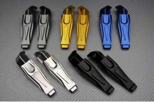 Pair of Rear Anodized Footpegs for many YAMAHA