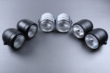 Adaptable Round double Headlight with Bulbs