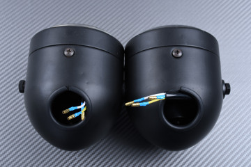 Adaptable Round double Headlight with Bulbs