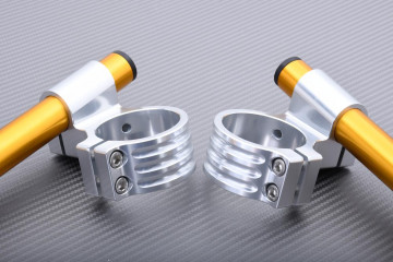 Pair of High rise clip-on handlebars 41 mm