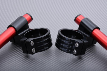 Pair of High rise clip-on handlebars 53 mm