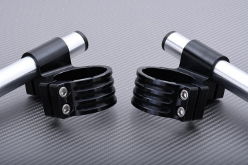 Pair of High rise clip-on handlebars 37 mm