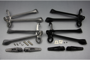 FUẞRASTENANLAGE HINTEN SUZUKI GSXR 1000 09 / 11 DOPPELAUSPUFF