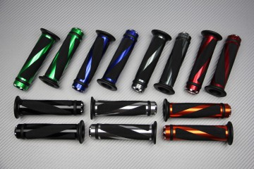 PAAR GRIFFE AUS ALUMINIUM UND GUMMI 22 / 24 MM