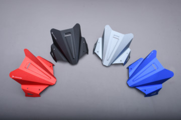 Windschild aus eloxiertem Alu YAMAHA MT09 2021 - 2023