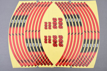 Stickers de llantas Racing DUCATI - Modelo 996