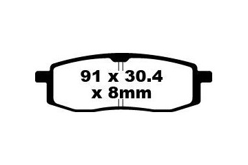 Set of EBC brake pads Road use FA105TT