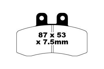 Set of EBC brake pads Road use FA177