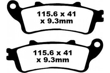 Set of EBC brake pads City and Road use SFA281