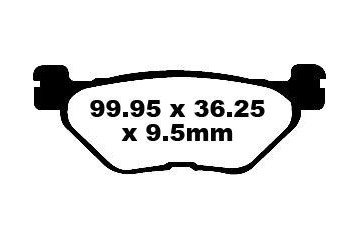 EBC Bremsbelagsatz Verwendung Straße FA319/2HH FA319/2V