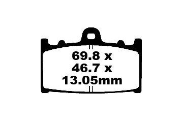 Set of EBC brake pads Road use FA366HH