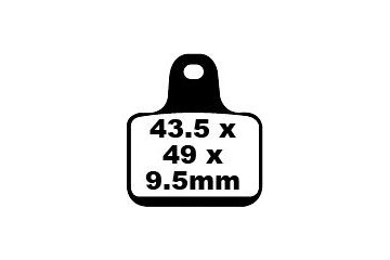 Set of EBC brake pads Road use FA435/4HH EPFA435/4HH