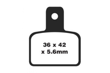 Juego de pastillas de freno EBC FA495 Uso en carretera