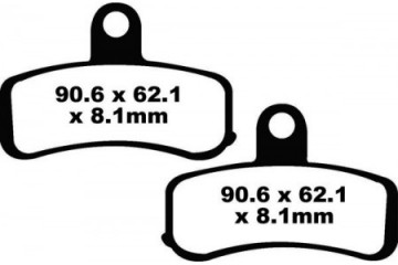 Set of EBC brake pads Road use FA457HH FA457V