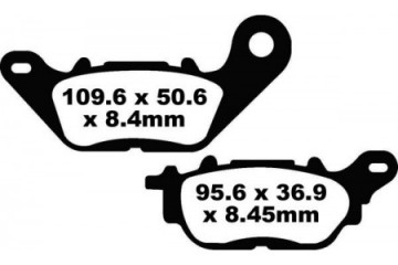 Juego de pastillas de freno EBC FA464 Uso en carretera
