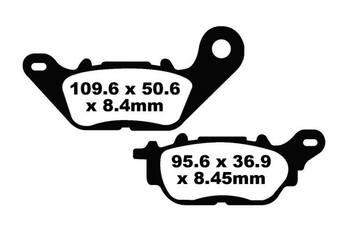 Juego de pastillas de freno EBC FA464 Uso en carretera