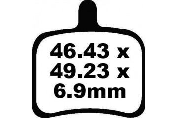 Set of EBC brake pads Road use FA460HH