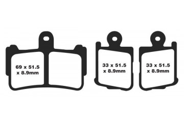 Set of EBC brake pads Road use FA499/4HH