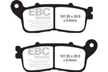 Set of EBC brake pads Road use FA636HH