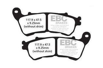 Set of EBC brake pads Road use FA640HH