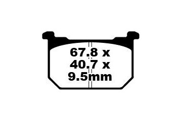 EBC Bremsbelagsatz Verwendung Straße FA068 FA068HH