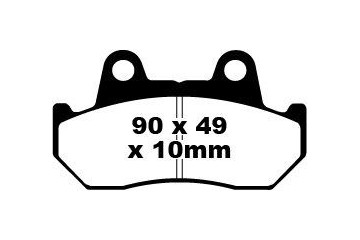 Set of EBC brake pads Road use FA069 FA069HH FA069V