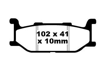Juego de pastillas de freno EBC SFA179 SFAC179 Uso urbano y en carretera