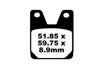 Set of EBC brake pads Road use FA267