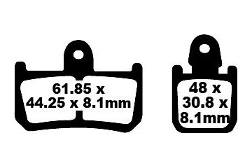 Set of EBC brake pads Road use FA442/4