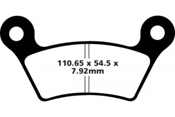 Set of EBC brake pads Road use FA473