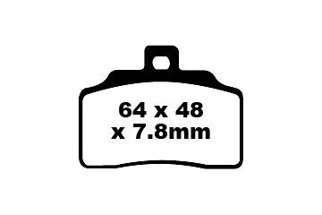 Set of EBC brake pads Road use FA426