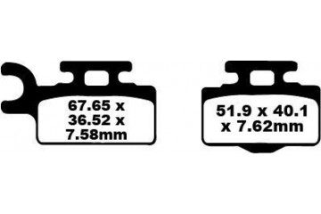 Coppia pastiglie freno EBC Prestazioni FA302R Utilizzo intensivo