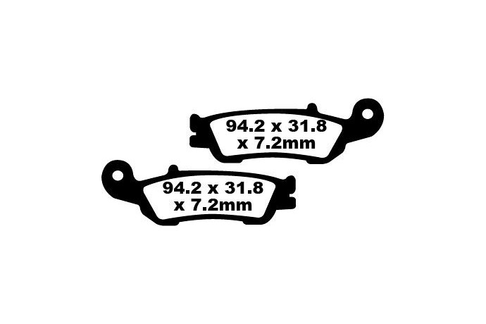 Set of EBC brake pads Performance Intensive Use FA450R MXS450