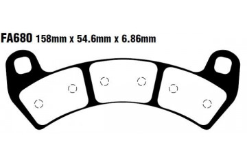 Set of EBC brake pads Performance Intensive Use FA680R