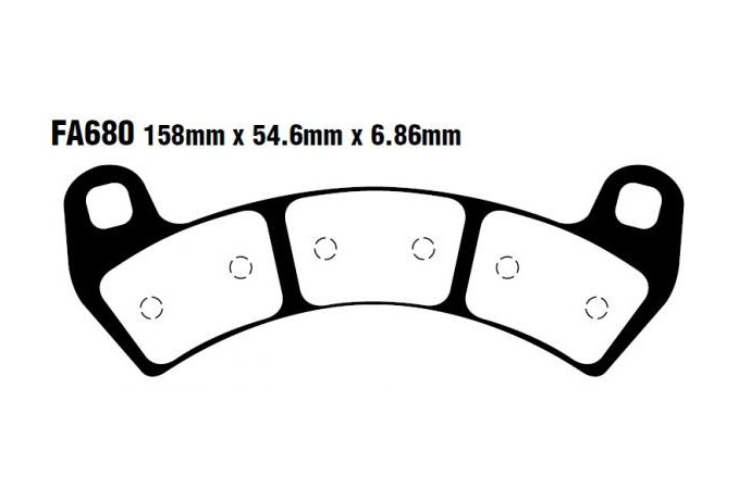 EBC Bremsbelagsatz Performance Intensive Nutzung FA680R