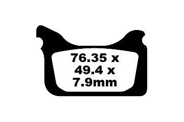 Set of EBC brake pads Performance Intensive Use MXS405