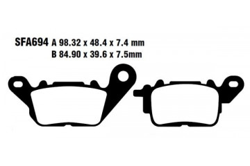 Juego de pastillas de freno EBC SFA694 SFAC694 Uso urbano y en carretera