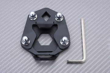 Anodised aluminum sidestand...