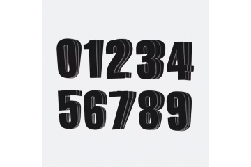 Sticker / Aufkleber Nummern MOTION ED2 3er Pack