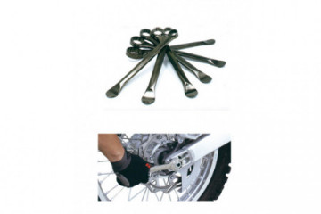 Smart DRC tyre changer with integrated flat key