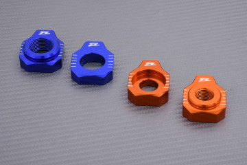 Pair of ZETA Aluminium Chain adjuster KTM FREERIDE / SX 85 / 250 / 300 / HUSQVARNA TC 85 2012 - 2022