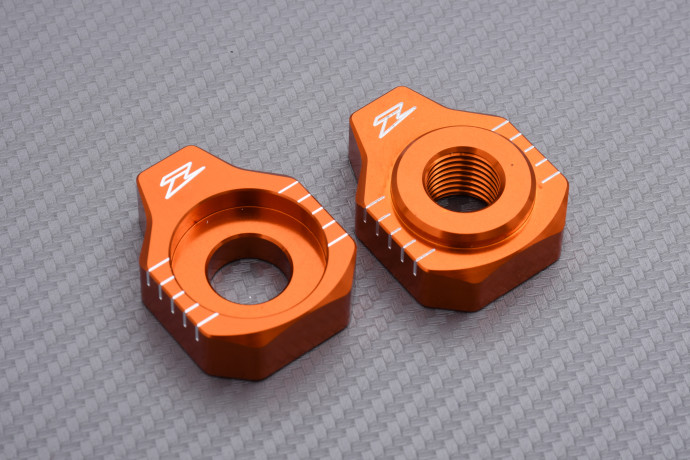 Paire de tendeurs de chaine Aluminium ZETA KTM FREERIDE / SX 85 / 250 / 300 / HUSQVARNA TC 85 2012 - 2022