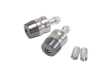 Pair of handlebar end caps ZETA in aluminium SUZUKI