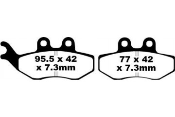 Jeu de plaquettes de frein EBC SFA194 SFAC194,SFA194HH Utilisation Ville et Route