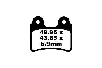 Juego de pastillas de freno EBC FA303TT Uso en carretera