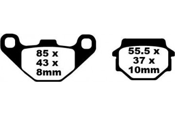 EBC Bremsbelagsatz Verwendung Stadt und Straße SFA067 SFA067HH,SFAC067